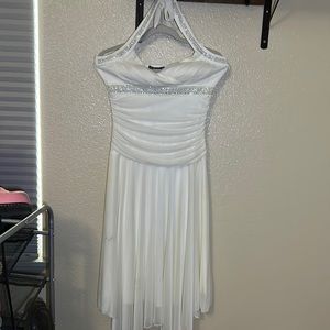 White Halter Dress! Size Large